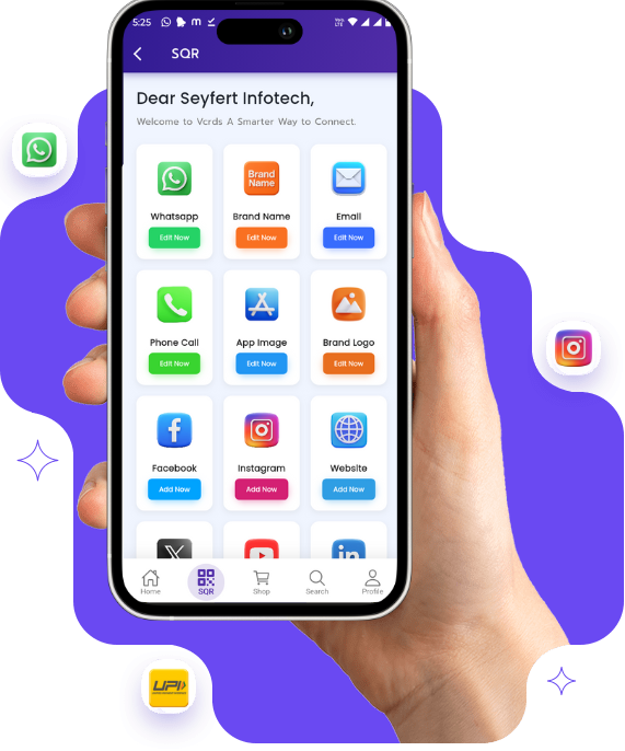 VCrds Smart QR Code Dashboard Interface